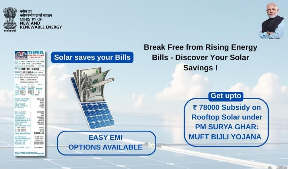 Solar panels installed for clean energy generation